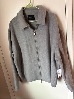 PacSun Light Gray Wool-Blend Jacket